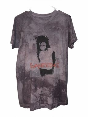 Evanescence Amy Lee Portrait Graphic T-Shirt Size MediumTie Dyed